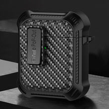 Load image into Gallery viewer, Alpha Carbon Fiber Wireless Bluetooth Earphone Protective Case