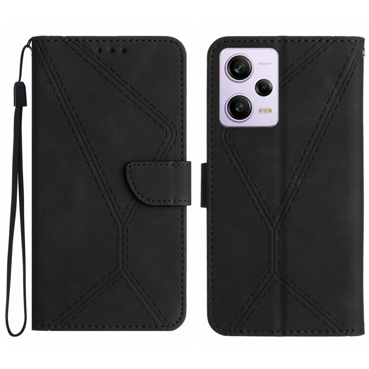 Stitching Embossed Leather Phone Case, For Xiaomi 13 Ultra, For Xiaomi Redmi Note 12 4G, For Xiaomi Redmi A1 / A2, For Xiaomi Redmi 11A, For Xiaomi Redmi Note 12 Pro+, For Redmi Note 12 Pro 5G, For Xiaomi POCO X5 Pro, For Xiaomi Redmi Note 12 5G