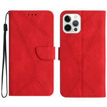Load image into Gallery viewer, Stitching Embossed Leather Phone Case, For iPhone 14, For iPhone 14 Pro, For iPhone 14 Pro Max, For iPhone 13, For iPhone 13 Pro, For iPhone 13 Pro Max, For iPhone 12 / 12 Pro, For iPhone 12 Pro Max