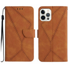 Load image into Gallery viewer, Stitching Embossed Leather Phone Case, For iPhone 14, For iPhone 14 Pro, For iPhone 14 Pro Max, For iPhone 13, For iPhone 13 Pro, For iPhone 13 Pro Max, For iPhone 12 / 12 Pro, For iPhone 12 Pro Max