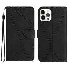 Load image into Gallery viewer, Stitching Embossed Leather Phone Case, For iPhone 14, For iPhone 14 Pro, For iPhone 14 Pro Max, For iPhone 13, For iPhone 13 Pro, For iPhone 13 Pro Max, For iPhone 12 / 12 Pro, For iPhone 12 Pro Max