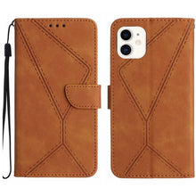 Load image into Gallery viewer, Stitching Embossed Leather Phone Case, For iPhone 11, For iPhone 11 Pro, For iPhone 11 Pro Max, For iPhone 14 Plus