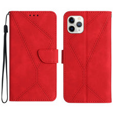 Load image into Gallery viewer, Stitching Embossed Leather Phone Case, For iPhone 11, For iPhone 11 Pro, For iPhone 11 Pro Max, For iPhone 14 Plus