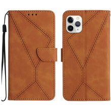 Load image into Gallery viewer, Stitching Embossed Leather Phone Case, For iPhone 11, For iPhone 11 Pro, For iPhone 11 Pro Max, For iPhone 14 Plus