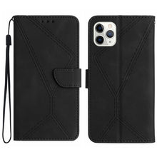 Load image into Gallery viewer, Stitching Embossed Leather Phone Case, For iPhone 11, For iPhone 11 Pro, For iPhone 11 Pro Max, For iPhone 14 Plus