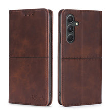 Load image into Gallery viewer, Cow Texture Magnetic Leather Phone Case