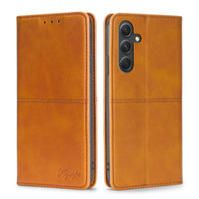 Load image into Gallery viewer, Cow Texture Magnetic Leather Phone Case