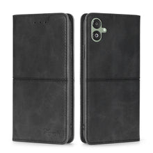 Load image into Gallery viewer, Cow Texture Magnetic Leather Phone Case
