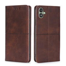 Load image into Gallery viewer, Cow Texture Magnetic Leather Phone Case