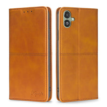 Load image into Gallery viewer, Cow Texture Magnetic Leather Phone Case