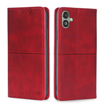 Load image into Gallery viewer, Cow Texture Magnetic Leather Phone Case