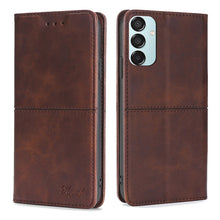 Load image into Gallery viewer, Cow Texture Magnetic Leather Phone Case