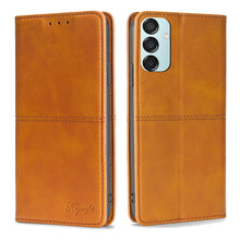 Load image into Gallery viewer, Cow Texture Magnetic Leather Phone Case