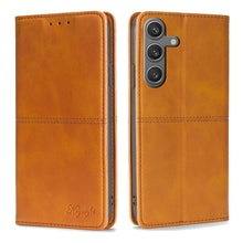 Load image into Gallery viewer, Cow Texture Magnetic Leather Phone Case
