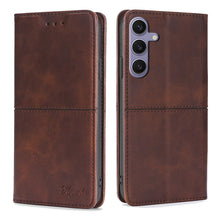 Load image into Gallery viewer, Cow Texture Magnetic Leather Phone Case