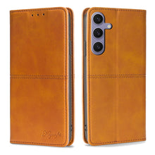 Load image into Gallery viewer, Cow Texture Magnetic Leather Phone Case