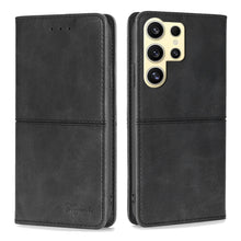 Load image into Gallery viewer, Cow Texture Magnetic Leather Phone Case