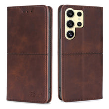 Load image into Gallery viewer, Cow Texture Magnetic Leather Phone Case