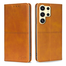 Load image into Gallery viewer, Cow Texture Magnetic Leather Phone Case
