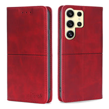 Load image into Gallery viewer, Cow Texture Magnetic Leather Phone Case