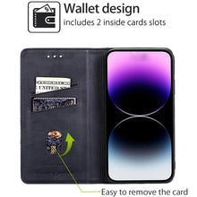 Load image into Gallery viewer, Cow Texture Magnetic Leather Phone Case