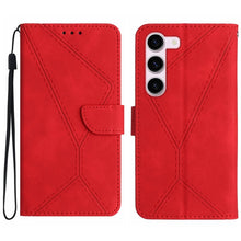 Load image into Gallery viewer, Stitching Embossed Leather Phone Case