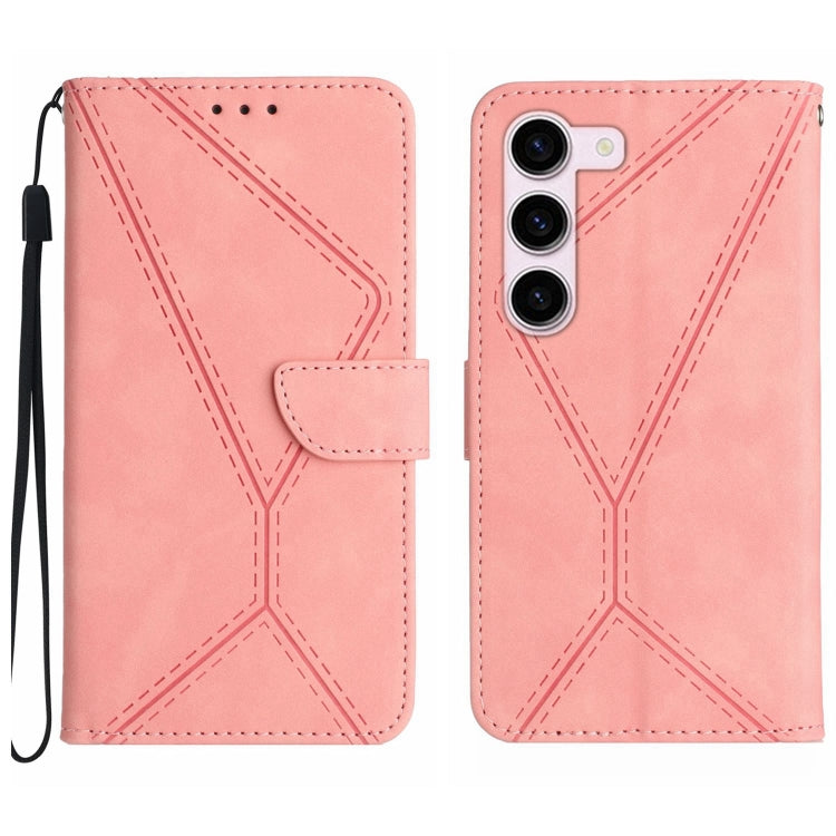 Stitching Embossed Leather Phone Case