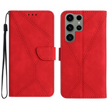 Load image into Gallery viewer, Stitching Embossed Leather Phone Case