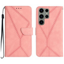Load image into Gallery viewer, Stitching Embossed Leather Phone Case