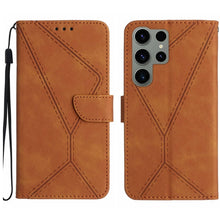 Load image into Gallery viewer, Stitching Embossed Leather Phone Case