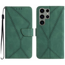 Load image into Gallery viewer, Stitching Embossed Leather Phone Case