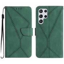Load image into Gallery viewer, Stitching Embossed Leather Phone Case