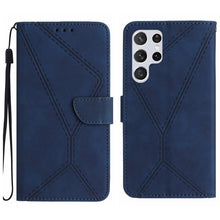 Load image into Gallery viewer, Stitching Embossed Leather Phone Case