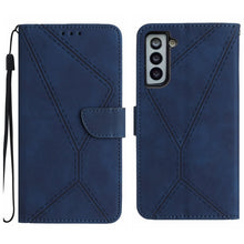 Load image into Gallery viewer, Stitching Embossed Leather Phone Case