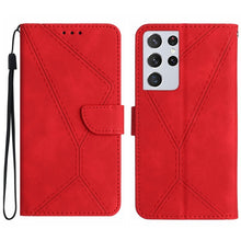 Load image into Gallery viewer, Stitching Embossed Leather Phone Case, For Samsung Galaxy S21 Ultra 5G, For Samsung Galaxy S20, For Samsung Galaxy S20+, For Samsung Galaxy S20 Ultra, For Samsung Galaxy S20 FE, For Samsung Galaxy S10, For Samsung Galaxy S10+, For Samsung Galaxy Note20