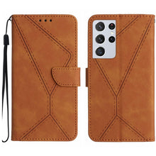 Load image into Gallery viewer, Stitching Embossed Leather Phone Case, For Samsung Galaxy S21 Ultra 5G, For Samsung Galaxy S20, For Samsung Galaxy S20+, For Samsung Galaxy S20 Ultra, For Samsung Galaxy S20 FE, For Samsung Galaxy S10, For Samsung Galaxy S10+, For Samsung Galaxy Note20