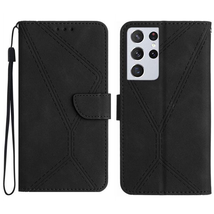 Stitching Embossed Leather Phone Case, For Samsung Galaxy S21 Ultra 5G, For Samsung Galaxy S20, For Samsung Galaxy S20+, For Samsung Galaxy S20 Ultra, For Samsung Galaxy S20 FE, For Samsung Galaxy S10, For Samsung Galaxy S10+, For Samsung Galaxy Note20