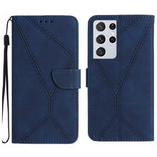 Load image into Gallery viewer, Stitching Embossed Leather Phone Case, For Samsung Galaxy S21 Ultra 5G, For Samsung Galaxy S20, For Samsung Galaxy S20+, For Samsung Galaxy S20 Ultra, For Samsung Galaxy S20 FE, For Samsung Galaxy S10, For Samsung Galaxy S10+, For Samsung Galaxy Note20