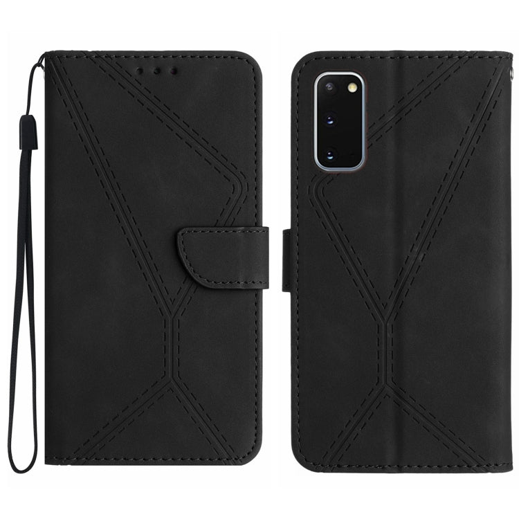 Stitching Embossed Leather Phone Case, For Samsung Galaxy S21 Ultra 5G, For Samsung Galaxy S20, For Samsung Galaxy S20+, For Samsung Galaxy S20 Ultra, For Samsung Galaxy S20 FE, For Samsung Galaxy S10, For Samsung Galaxy S10+, For Samsung Galaxy Note20