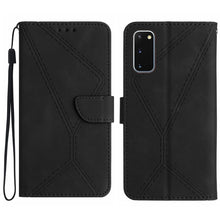 Load image into Gallery viewer, Stitching Embossed Leather Phone Case, For Samsung Galaxy S21 Ultra 5G, For Samsung Galaxy S20, For Samsung Galaxy S20+, For Samsung Galaxy S20 Ultra, For Samsung Galaxy S20 FE, For Samsung Galaxy S10, For Samsung Galaxy S10+, For Samsung Galaxy Note20