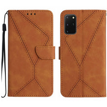 Load image into Gallery viewer, Stitching Embossed Leather Phone Case, For Samsung Galaxy S21 Ultra 5G, For Samsung Galaxy S20, For Samsung Galaxy S20+, For Samsung Galaxy S20 Ultra, For Samsung Galaxy S20 FE, For Samsung Galaxy S10, For Samsung Galaxy S10+, For Samsung Galaxy Note20