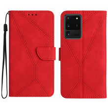 Load image into Gallery viewer, Stitching Embossed Leather Phone Case, For Samsung Galaxy S21 Ultra 5G, For Samsung Galaxy S20, For Samsung Galaxy S20+, For Samsung Galaxy S20 Ultra, For Samsung Galaxy S20 FE, For Samsung Galaxy S10, For Samsung Galaxy S10+, For Samsung Galaxy Note20