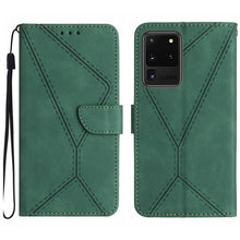 Load image into Gallery viewer, Stitching Embossed Leather Phone Case, For Samsung Galaxy S21 Ultra 5G, For Samsung Galaxy S20, For Samsung Galaxy S20+, For Samsung Galaxy S20 Ultra, For Samsung Galaxy S20 FE, For Samsung Galaxy S10, For Samsung Galaxy S10+, For Samsung Galaxy Note20