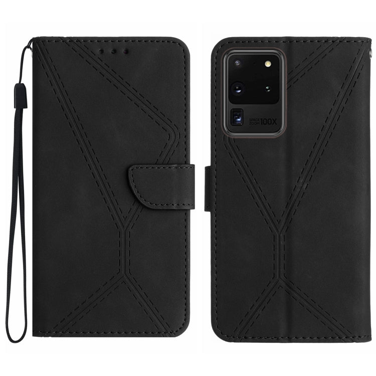 Stitching Embossed Leather Phone Case, For Samsung Galaxy S21 Ultra 5G, For Samsung Galaxy S20, For Samsung Galaxy S20+, For Samsung Galaxy S20 Ultra, For Samsung Galaxy S20 FE, For Samsung Galaxy S10, For Samsung Galaxy S10+, For Samsung Galaxy Note20