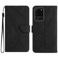 Load image into Gallery viewer, Stitching Embossed Leather Phone Case, For Samsung Galaxy S21 Ultra 5G, For Samsung Galaxy S20, For Samsung Galaxy S20+, For Samsung Galaxy S20 Ultra, For Samsung Galaxy S20 FE, For Samsung Galaxy S10, For Samsung Galaxy S10+, For Samsung Galaxy Note20