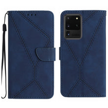 Load image into Gallery viewer, Stitching Embossed Leather Phone Case, For Samsung Galaxy S21 Ultra 5G, For Samsung Galaxy S20, For Samsung Galaxy S20+, For Samsung Galaxy S20 Ultra, For Samsung Galaxy S20 FE, For Samsung Galaxy S10, For Samsung Galaxy S10+, For Samsung Galaxy Note20