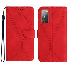 Load image into Gallery viewer, Stitching Embossed Leather Phone Case, For Samsung Galaxy S21 Ultra 5G, For Samsung Galaxy S20, For Samsung Galaxy S20+, For Samsung Galaxy S20 Ultra, For Samsung Galaxy S20 FE, For Samsung Galaxy S10, For Samsung Galaxy S10+, For Samsung Galaxy Note20