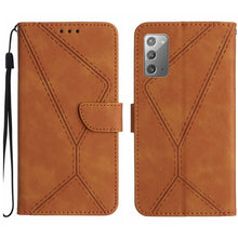Load image into Gallery viewer, Stitching Embossed Leather Phone Case, For Samsung Galaxy S21 Ultra 5G, For Samsung Galaxy S20, For Samsung Galaxy S20+, For Samsung Galaxy S20 Ultra, For Samsung Galaxy S20 FE, For Samsung Galaxy S10, For Samsung Galaxy S10+, For Samsung Galaxy Note20