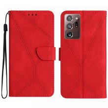 Load image into Gallery viewer, Stitching Embossed Leather Phone Case, For Samsung Galaxy Note20 Ultra, For Samsung Galaxy Note10+, For Samsung Galaxy A03 164mm, For Samsung Galaxy A03 166mm, For Samsung Galaxy A03s 165.8mm, For Samsung Galaxy A03s 166mm                              ...