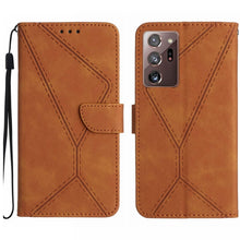 Load image into Gallery viewer, Stitching Embossed Leather Phone Case, For Samsung Galaxy Note20 Ultra, For Samsung Galaxy Note10+, For Samsung Galaxy A03 164mm, For Samsung Galaxy A03 166mm, For Samsung Galaxy A03s 165.8mm, For Samsung Galaxy A03s 166mm                              ...